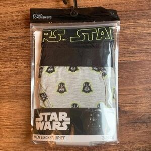 Star Wars Men's Boxer Briefs Underwear Darth Vader Grey Sz M NWT